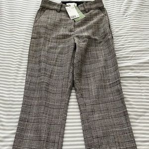 Size 4 H&M Plaid Slacks NEW